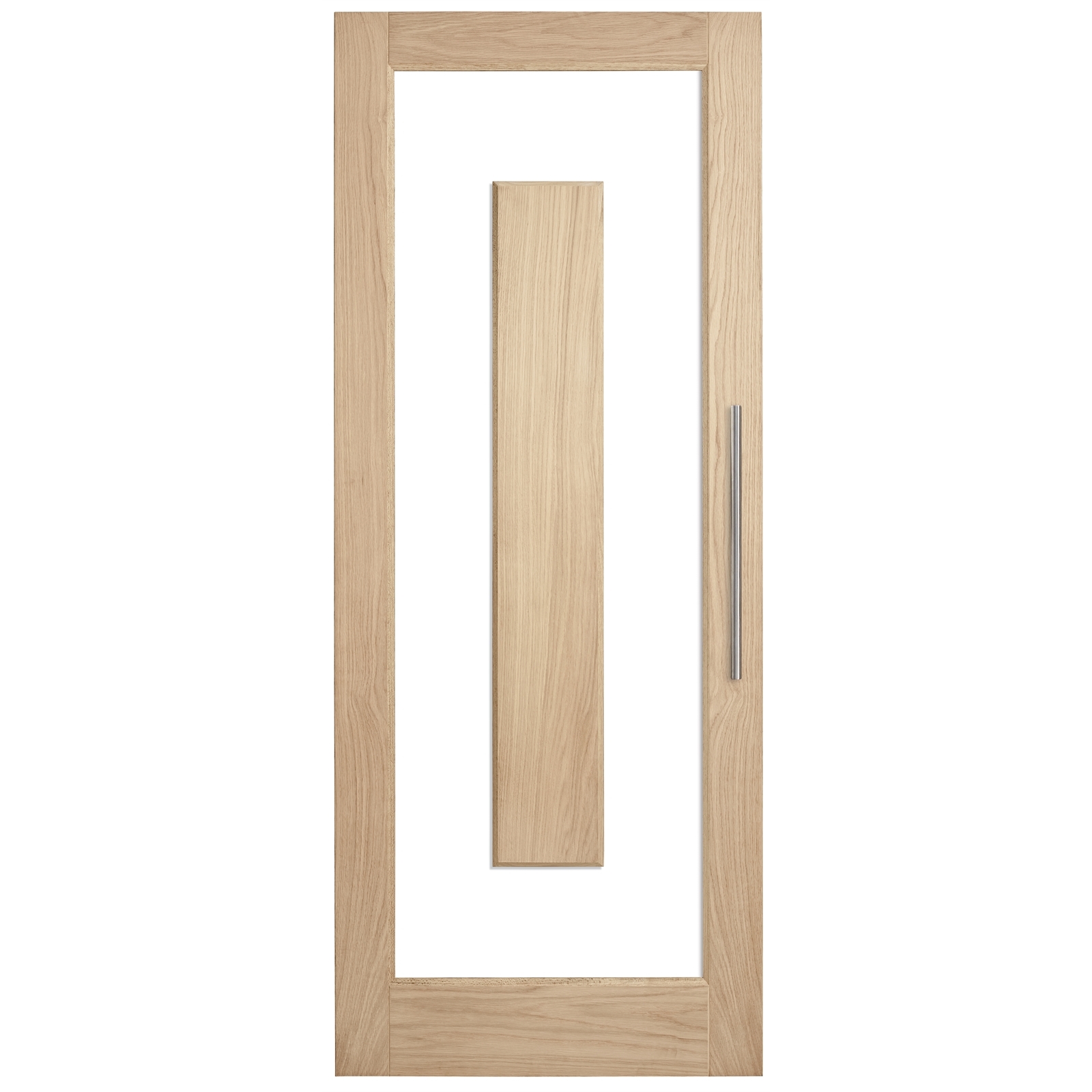Corinthian White Oak Lumina Clear Glass External Door ALUM5CL - 920mm x 2040mm x 40mm thumbnail 2