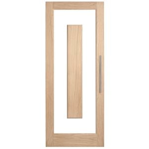 Corinthian White Oak Lumina Translucent Glass External Door ALUM1TR - 920mm x 2040mm x 40mm