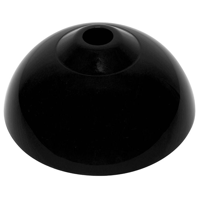 Brilliant 29cm Black Basix Dome Batten Fix Shade