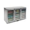 Polar G-Series Counter Back Bar Cooler with Hinged Doors Stainless Steel 330Ltr