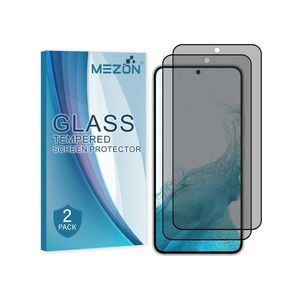 2 Pack MEZON Samsung Galaxy S22 (6.1") Privacy Anti-Spy Full Cover Tempered Glass
