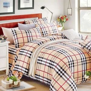 3D Khaki Line 137 Bed Pillowcases Quilt King Single Size
