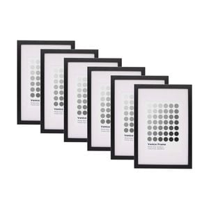 6PK Braz Venice Image Photo Document Display Frame 20x30cm Black