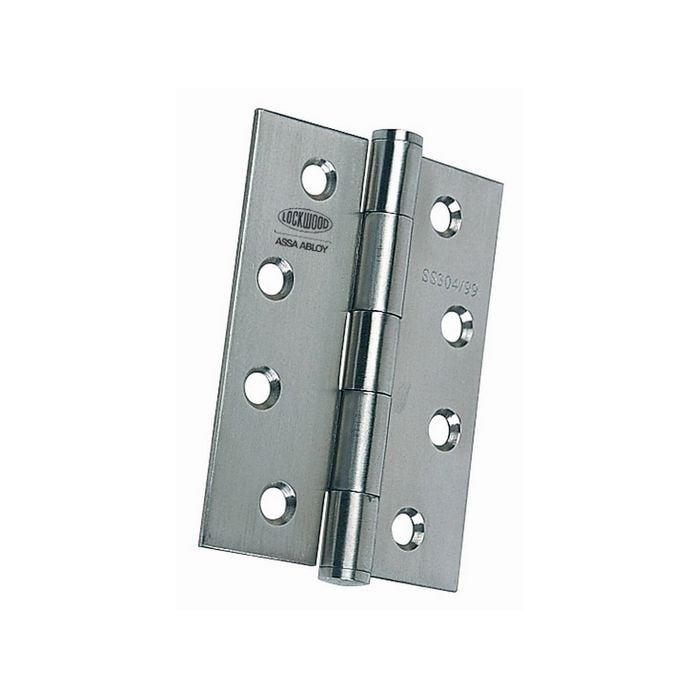 Lockwood 100 x 75 x 2.5mm Polished Stainless Steel 100 Series Loose Pin Butt Hinge