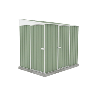 Absco Sheds 1.52 x 2.26 x 2.06m Pale Eucalypt Narrow Double Door Garden Shed