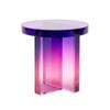 Nordhavn Purple Pink Round Acrylic Side Table,nightstand End Table, Accent Table
