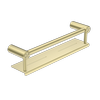 Nero Mecca Care 25mm Grab Rail With Shelf 450mm Brushed Gold