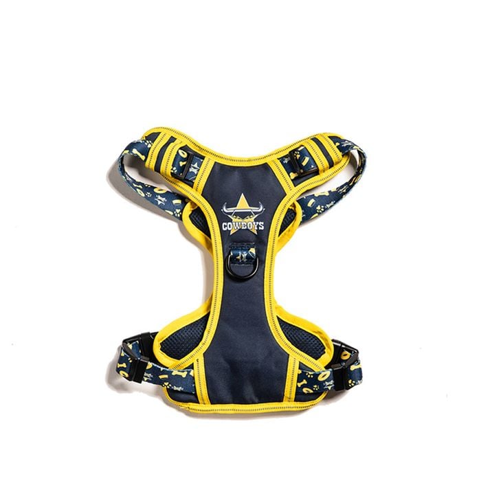 NRL North Queensland Cowboys Pet Dog Padded Harness Adjustable Vest XL