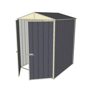 Build-a-Shed 1.5 x 1.5 x 2.3m Double Hinged Door Gable Shed - Grey