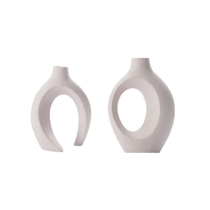 Ceramic Vase Set Home Decor Creative White Vases