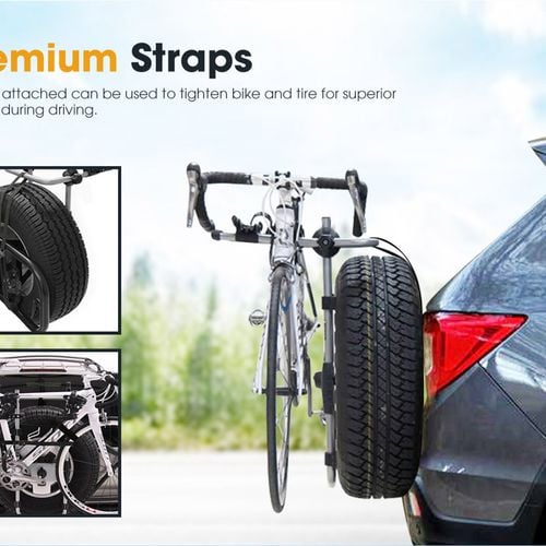 2 Bike Spare Tire Rack Bicycle Bike Rack Rear Car Foldable Bunnings Australia