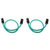 2PK GoFit Extreme Power Tube Home Gym Workout Strength Exercise 80lbs Green