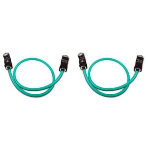 2PK GoFit Extreme Power Tube Home Gym Workout Strength Exercise 80lbs Green