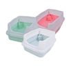 Yes4pets 3 X  Large Deep Cat Kitty Litter Tray High Wall Pet Toilet Tray With Scoop