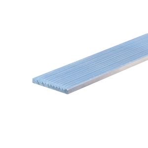 Metal Mate 60 x 3.0mm 1m Aluminium Section Fluted Strip - 1m