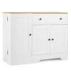 Costway Buffet Cabinet Storage 105cm Modern Sideboard Coffee Bar Kitchen