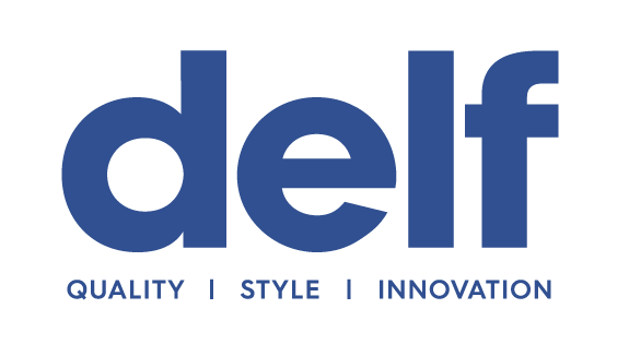 Delf primary logo with tagline