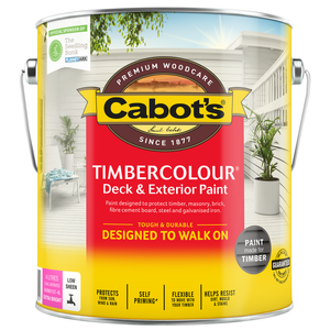 Cabot's 4L Extra Bright Base Timbercolour Deck & Exterior Paint