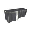 Build-a-Shed 1.5 x 6 x 2m Skillion Dual Double Hinged Side Doors Shed - Grey