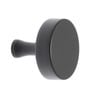 Lane 32mm Matte Black Thick Round Knob - 6 Pack