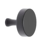 Lane 32mm Matte Black Thick Round Knob - 6 Pack