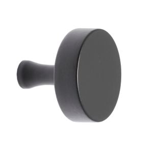 Lane 32mm Matte Black Thick Round Knob - 6 Pack