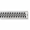 Forme 900mm x 100mm Wave Stainless Steel Waste