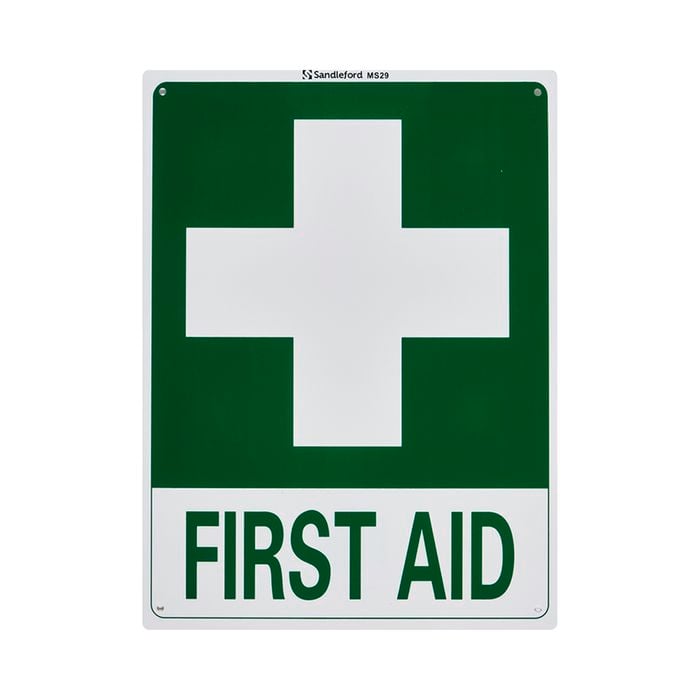 Sandleford 300 x 225mm First Aid Plastic Sign