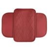 Catzon Waterproof Car Console Cover Leather Armrest Cushion With 2 Pockets-red