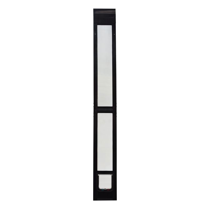 Hartman 150 x 150mm Black Small Cat Door For Patio And Sliding Doors