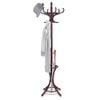 Costway Wooden Coat Rack Stand Hat Hanger Brown 184cm