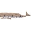 LVD Reclaimed Wood Rustic Whale Hook/Hanger 50.5x11cm