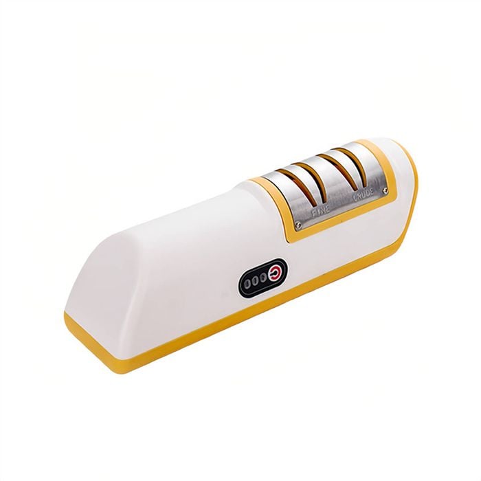 Catzon Rechargeable Electric Knife Sharpener Compact Cordless Sharpener-Yellow