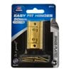 Zenith Easy Fit Hinge 50mm Brass 2pk