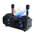 Weconic Portable Karaoke Bluetooth Party Speaker Twin Wireless Microphone