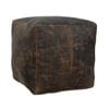 Old World Leather Ottoman