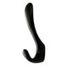Taskmaster 120mm Matte Black Double Robe Hook - 120mm