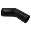 GASO 45 Degree Reducer Elbow 3" to 2.5" (76-63mm) Silicone Hose Black