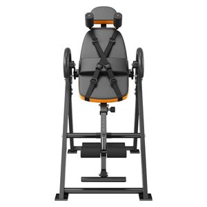 VEVOR Inversion Table Bench Orange and Black for Foldable Strength Training Equipment Hang Exercise