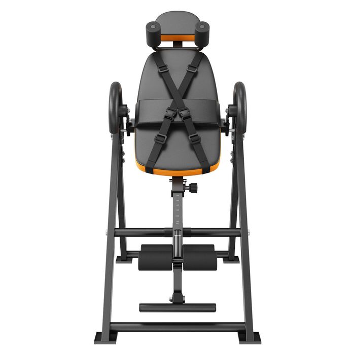 VEVOR Inversion Table Bench Orange and Black for Foldable Strength Training Equipment Hang Exercise