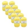 10x Malli Footy Yellow Blend Basic 100g Knitting Craft Yarn Acrylic/poly