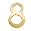 Sandleford 150mm Brass House Number 8