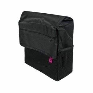 Universal Wheelchair Arm Rest Bag With Shoulder Strap - Durable Nylon With Multiple Pockets, 24cm X 25cm X 8cm