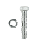 Pinnacle M8 x 50mm Stainless Steel Hex Bolt And Nut - 2 Pack