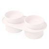 TODO Cermic Pet Food Bowl Water Feeder - White