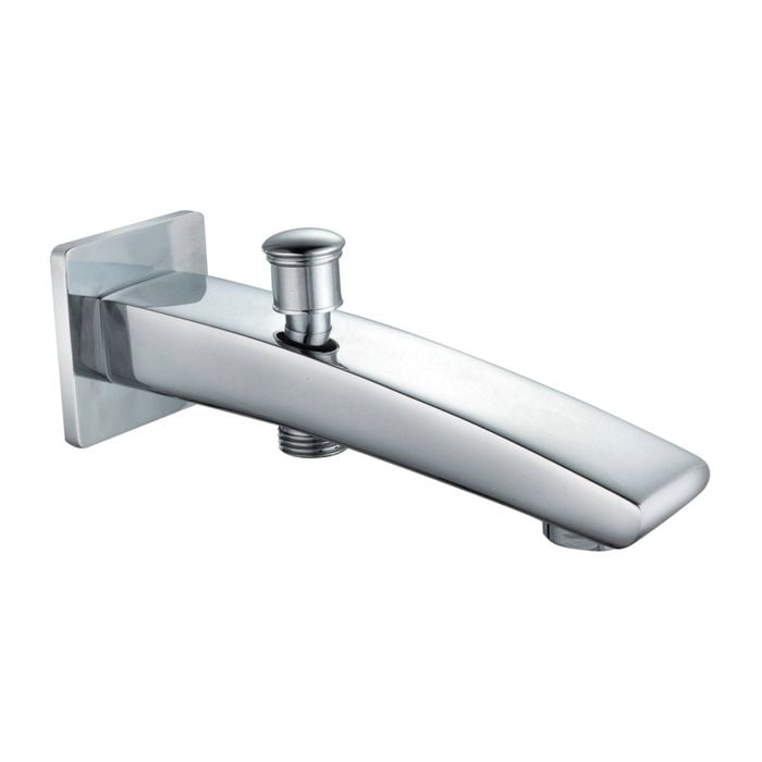 Shaw & Mason 165mm Chrome Bath Spout with Diverter