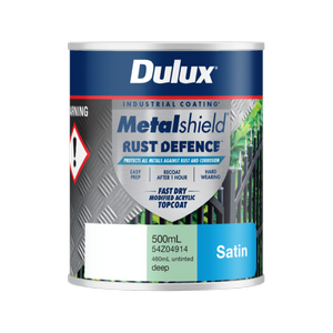 Dulux 500ml Deep Base Satin Metalshield Rust Defence - .5L