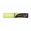 Uni Chisel Tip Chalk Marker 8.0mm (Fluoro Yellow)