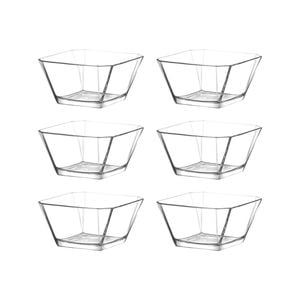 LAV Karen Stacking Glass Serving Bowls - 10.5cm - Clear - Pack of 6