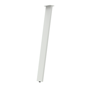Rapid 198 x 65 x 710mm White Soho Angled Table Leg